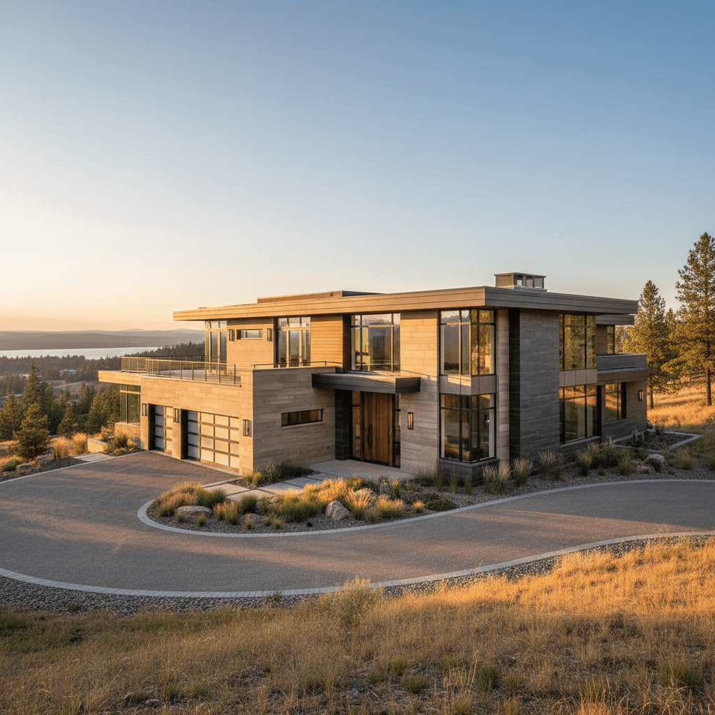 Luxury home exterior architecture