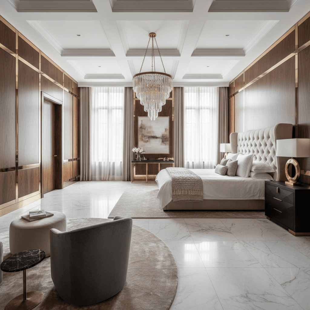 Luxury bedroom interior design